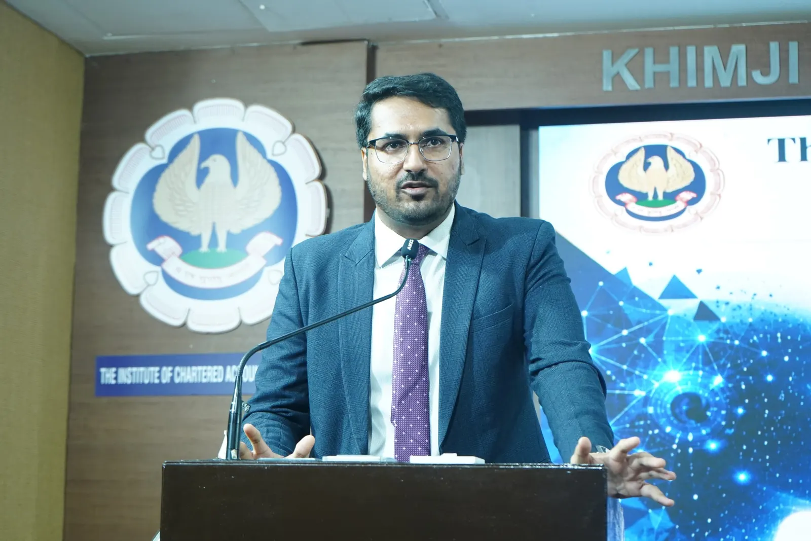 CA Dhaval Kodilkar addressing the 800th batch of ICAI's AICA certification in Mumbai
