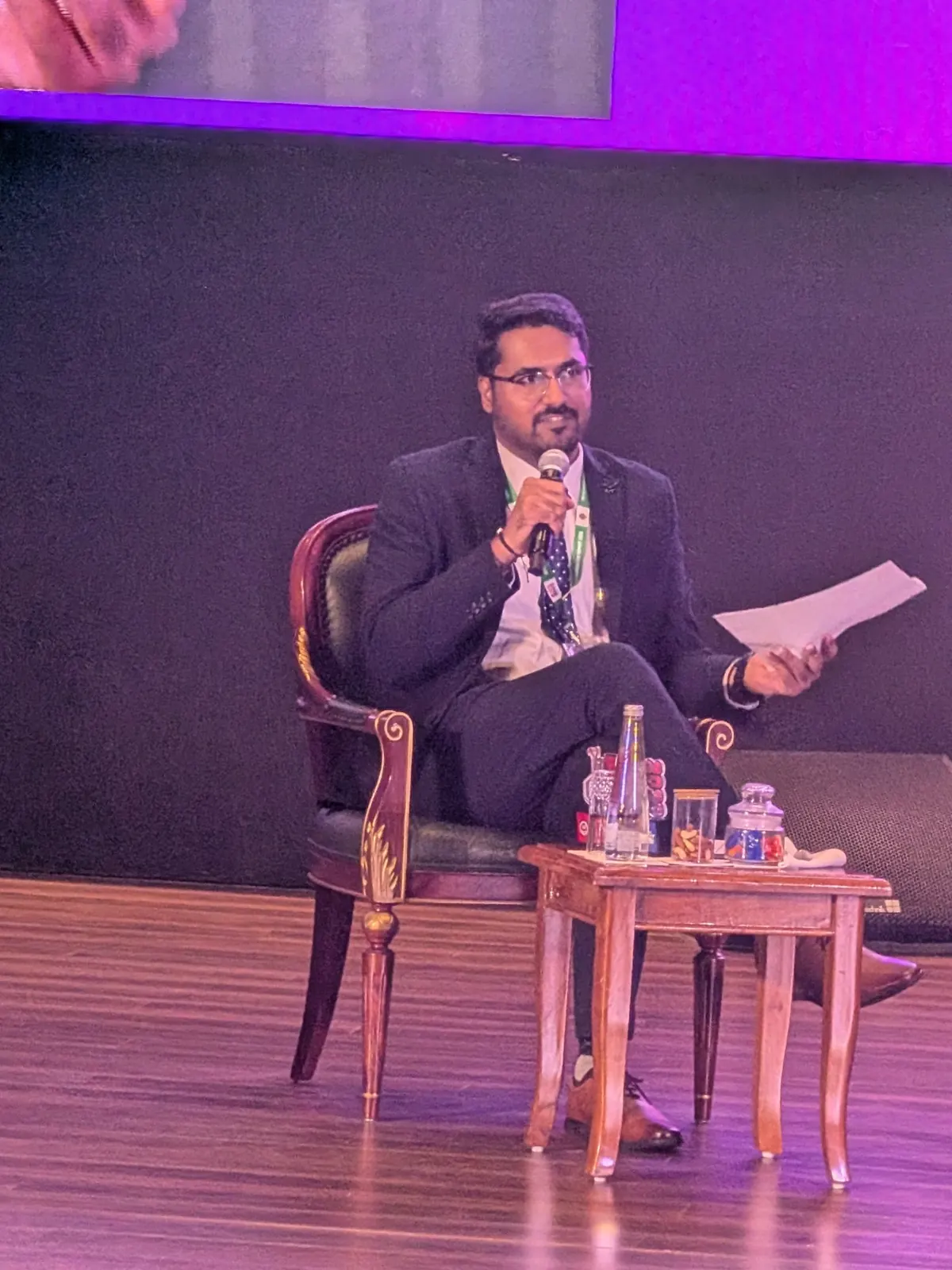 CA Dhaval Kodilkar speaking on the AI-Powered CFO panel at AIS 2026