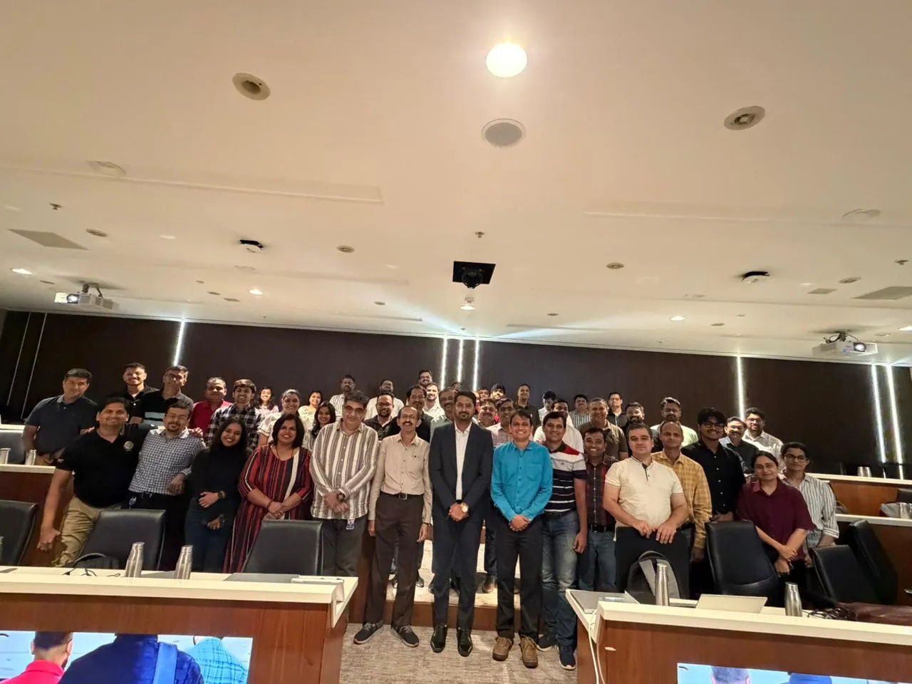 Bajaj Finserv group finance professionals at an AI workshop with CA Dhaval Kodilkar