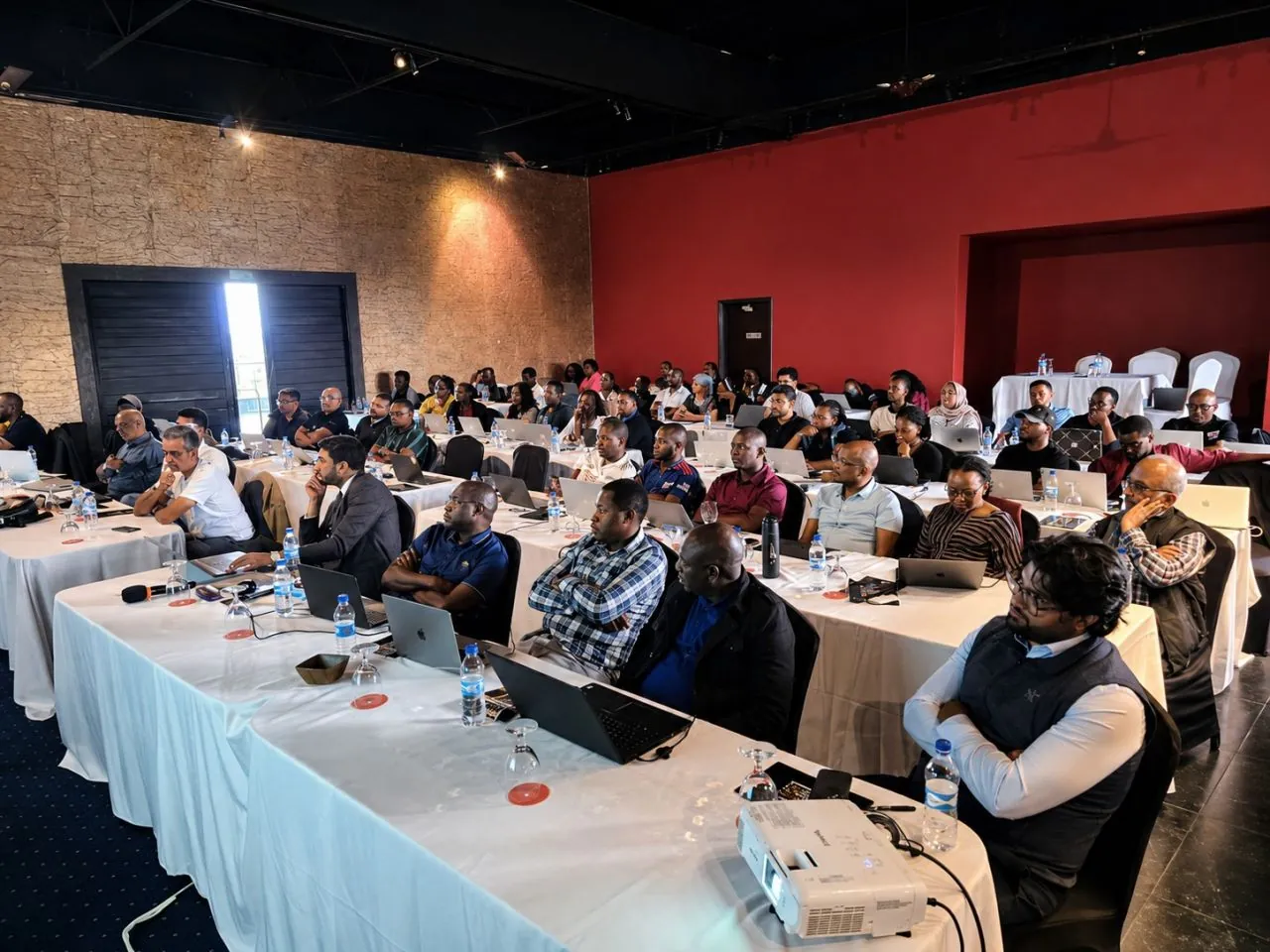Full training room at the Copy Cat Group AI programme in Nairobi, Kenya