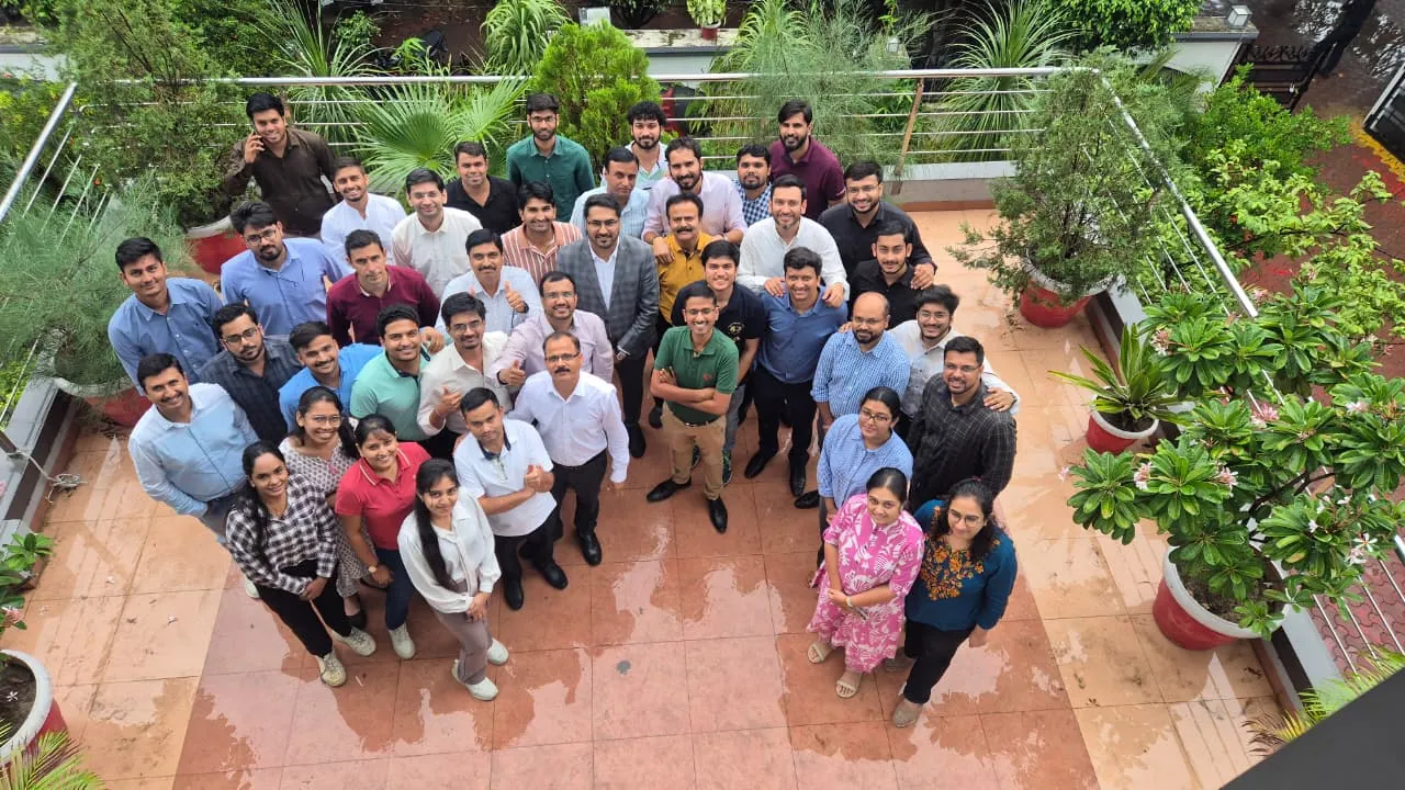 Eicher AI training participants group photo from above