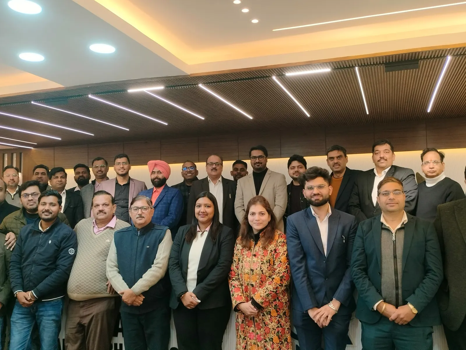 CA Dhaval Kodilkar with members of the ICAI Chandigarh Branch after an AI session