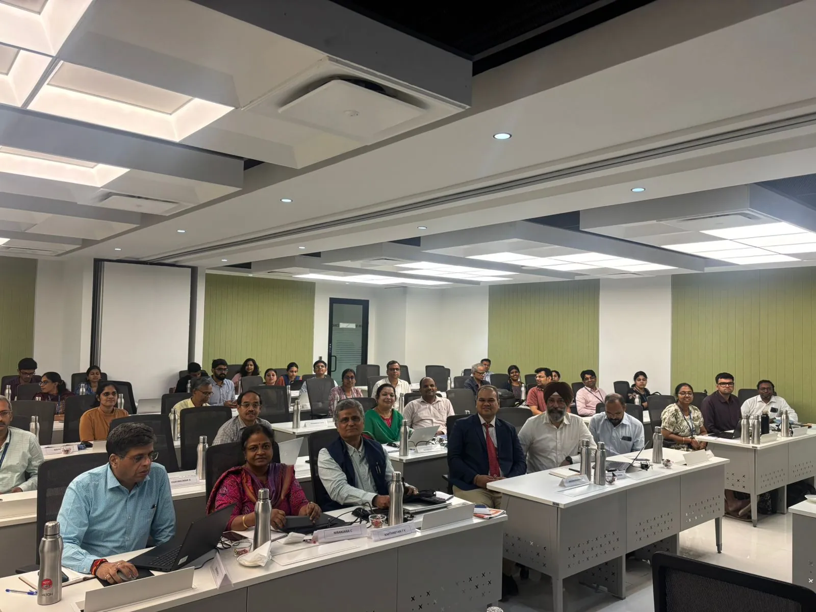 Larsen & Toubro professionals in a hands-on AI training session