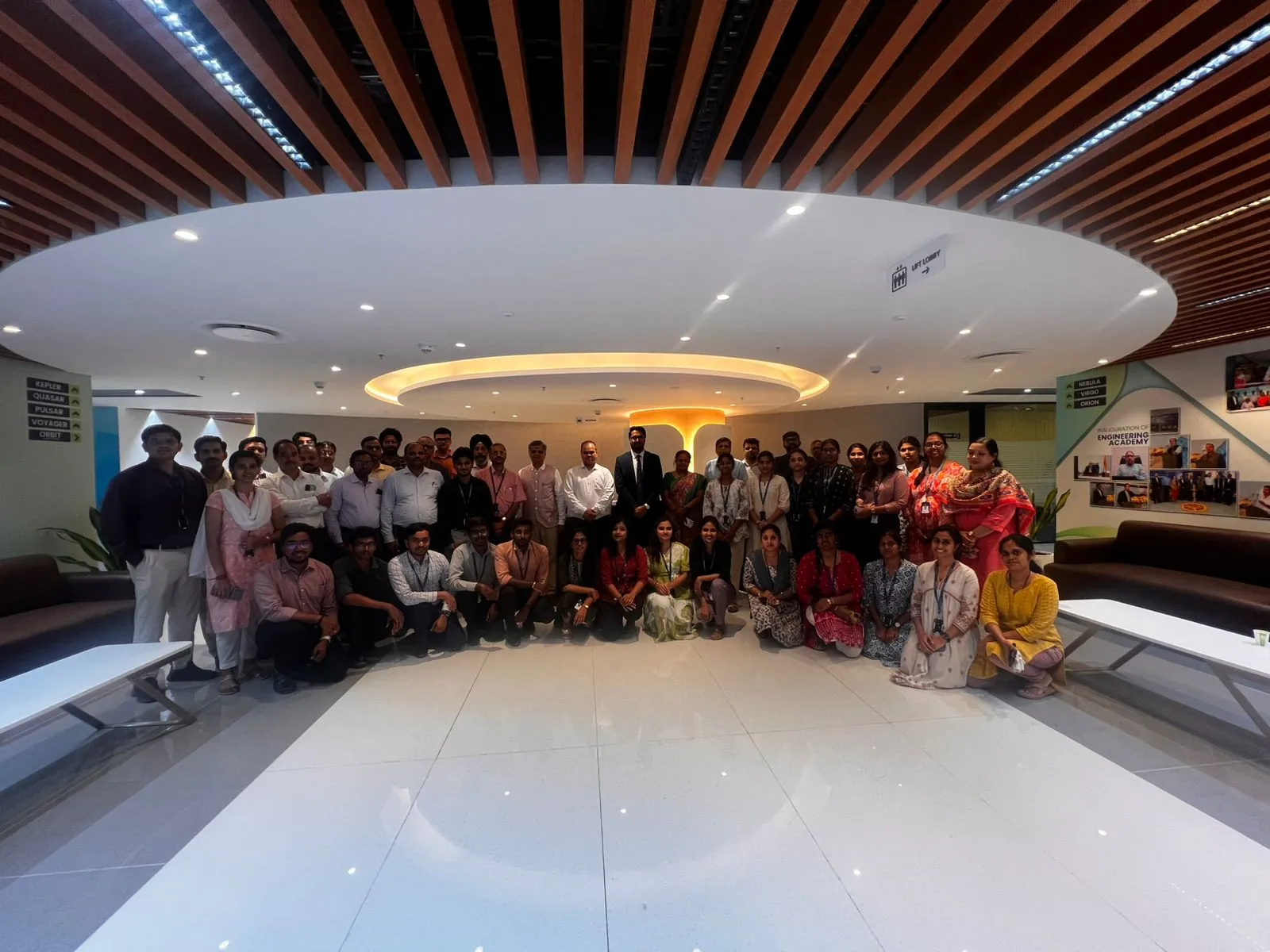 Larsen & Toubro team with CA Dhaval Kodilkar after a corporate AI training programme