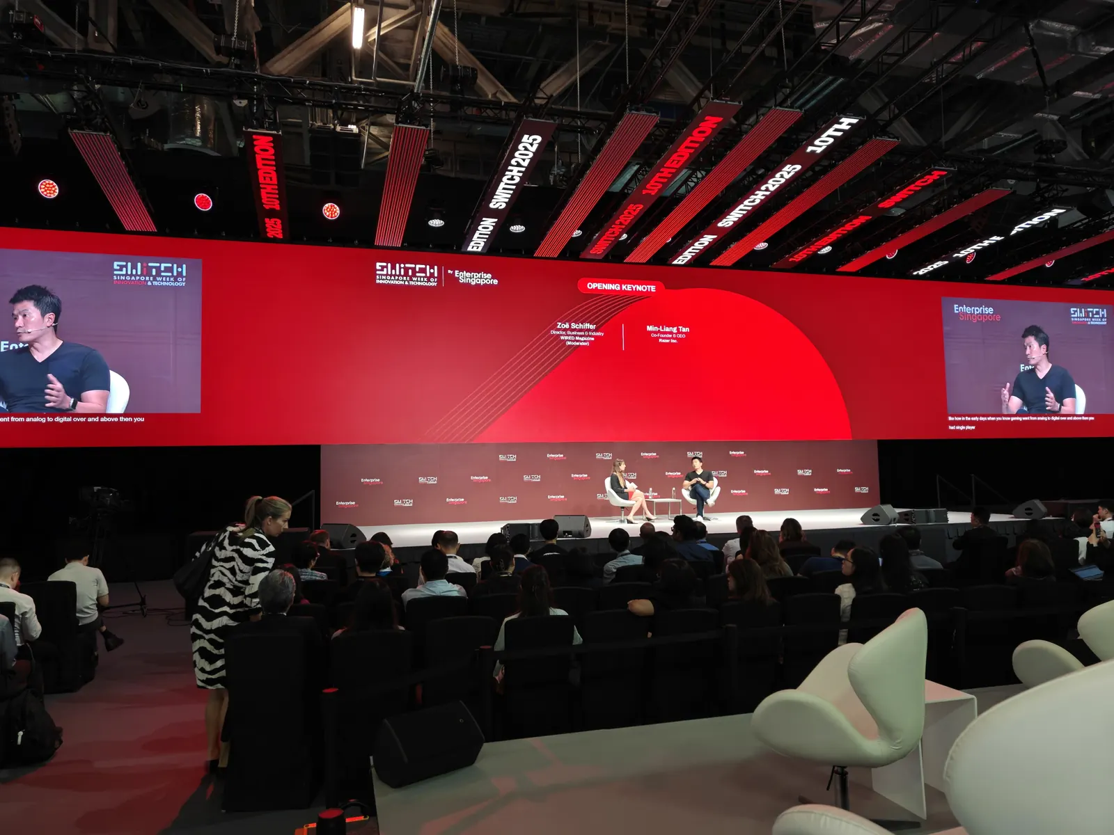 Main stage audience at SWITCH 2025, Singapore Week of Innovation and Technology